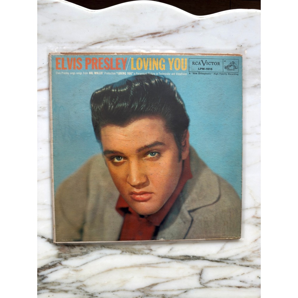 Vintage 1957 Elvis Presley Loving You RCA Victor LPM-1515 Vinyl LP